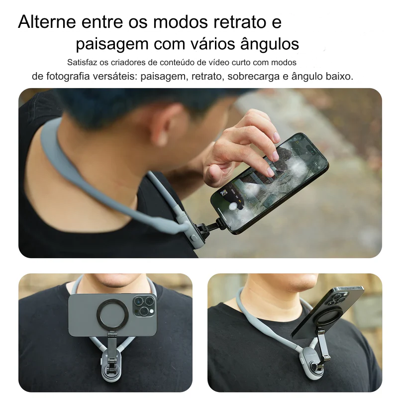 SUPORTE MAGNÉTICO DO PESCOÇO PARA TELEFONES