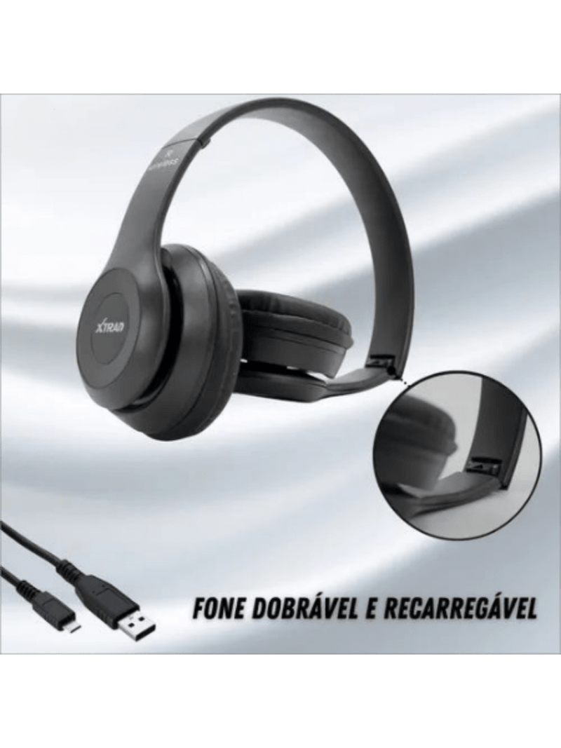 Fone De Ouvido Sem Fio Bluetooth Headphone Bluetooth para Celular