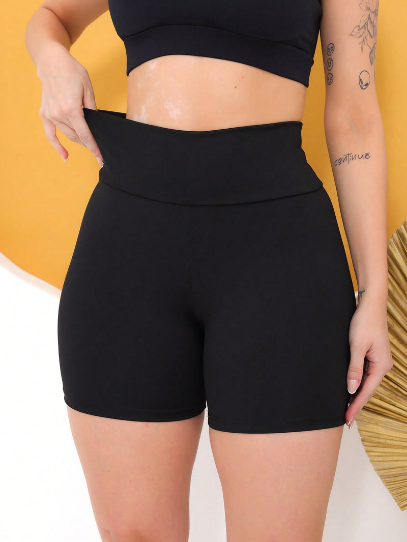 COMPRA 1 E LEVA 2 Shorts Legging Feminino Curto Cintura Alta Academia Esportivo