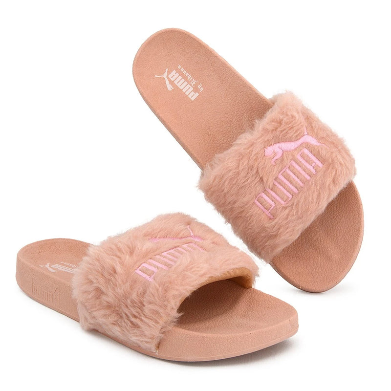 Chinelo Feminino Slide By Rhianna Beach Pelo Sandália Pelinho %off Leve Macio