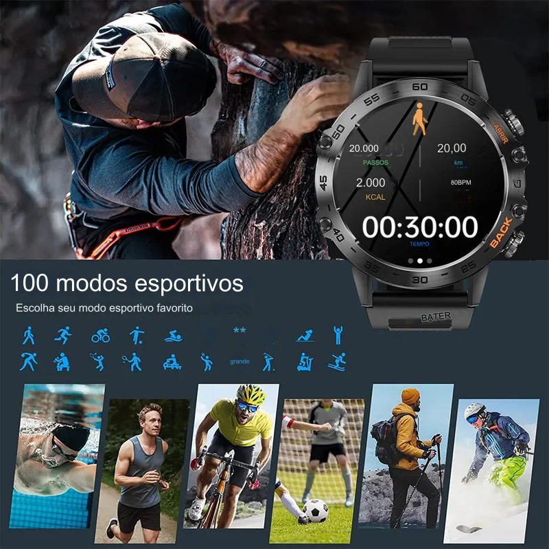 SmartWatch Militar K52-OFERTA IMPERDÍVEL🔥