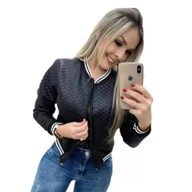 Jaquetinha Bomber Feminina Blusa Ziper Casaco Super Promoção