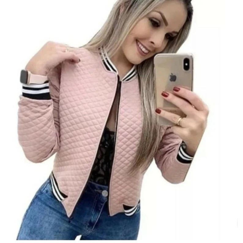 Jaquetinha Bomber Feminina Blusa Ziper Casaco Super Promoção