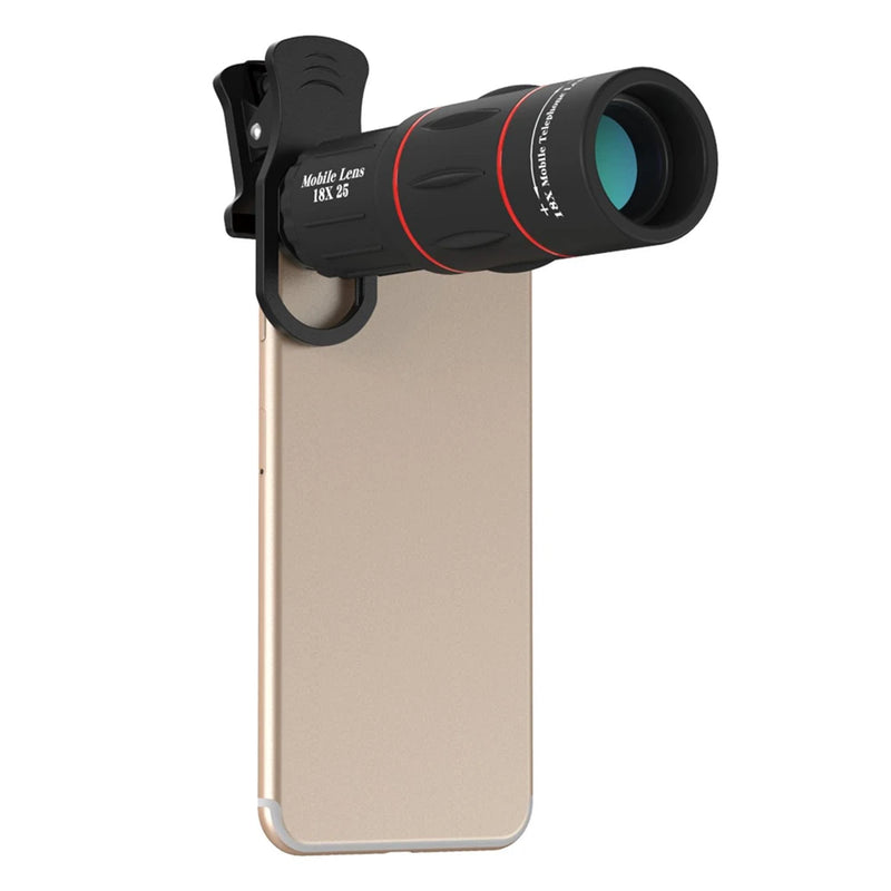 Super Luneta Universal Zoom Óptico 18X para Celular – Acompanha Tripé