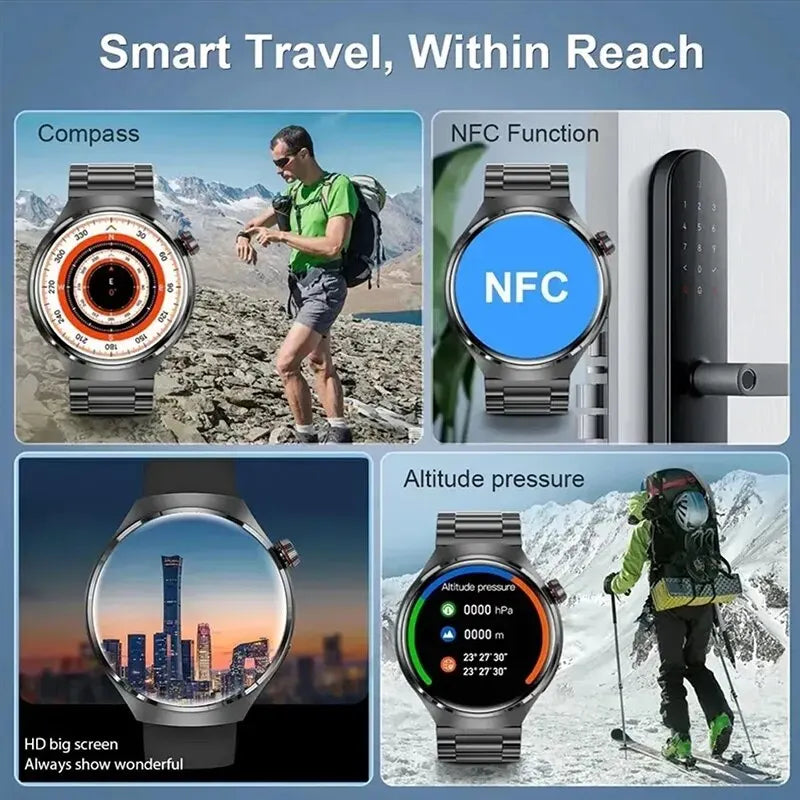 Smartwatch GT4 Pro - Tela Amoled, GPS imbutido. - 360 Stors - ES