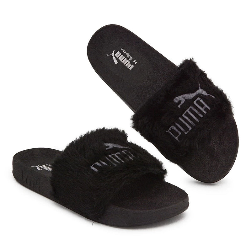 Chinelo Feminino Slide By Rhianna Beach Pelo Sandália Pelinho %off Leve Macio