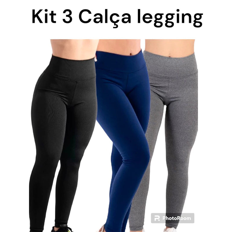 1 e LEVE 3 Calça legging