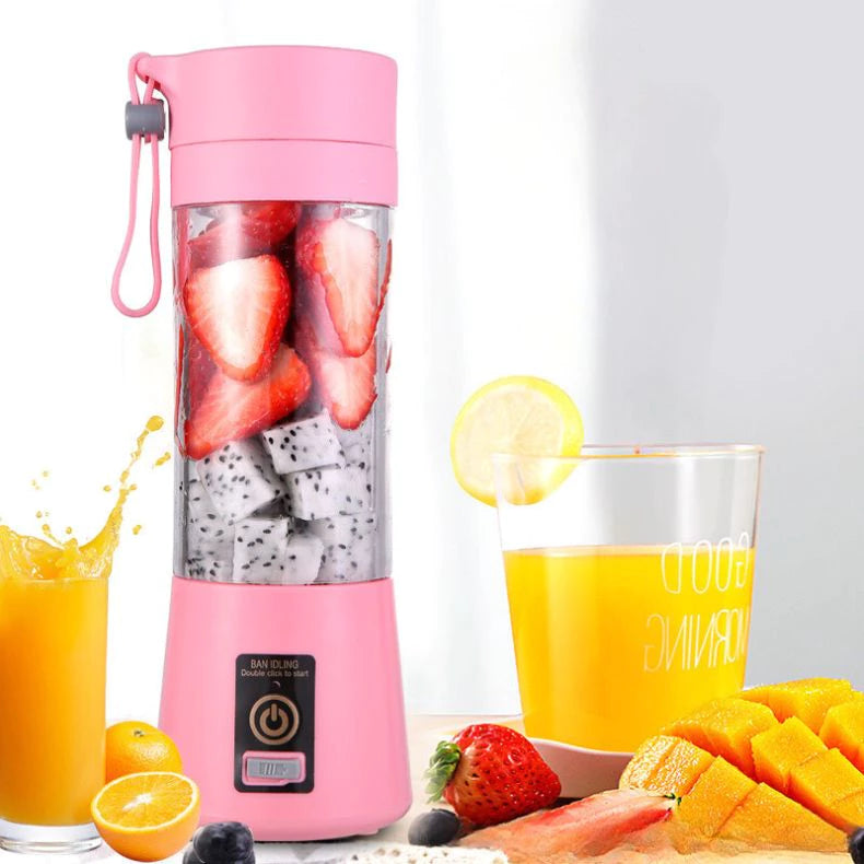 Mini Liquidificador Portátil Shake 6 Laminas + Cabo USB