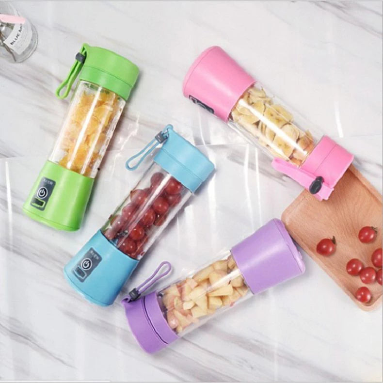 Mini Liquidificador Portátil Shake 6 Laminas + Cabo USB