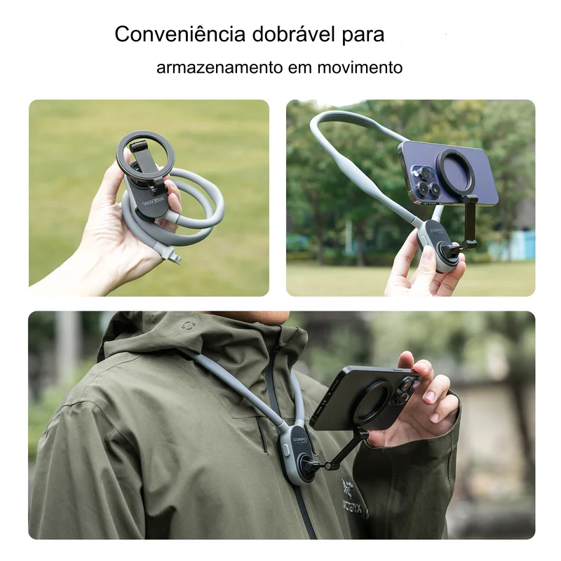 SUPORTE MAGNÉTICO DO PESCOÇO PARA TELEFONES