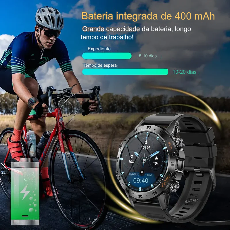 SmartWatch Militar K52-OFERTA IMPERDÍVEL🔥