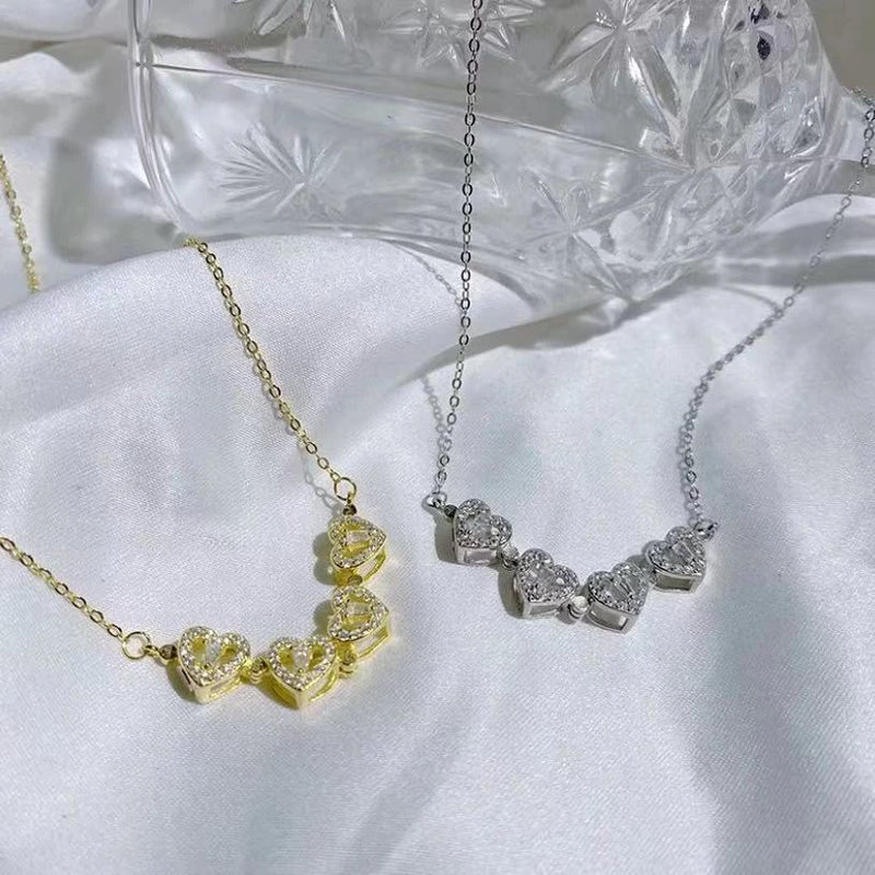 Colar Feminino De Luxo Com Caixa De Flores Artificial Quatro Folhas Pingente Para Namorada Esposa Dia Dos Namorados Presente